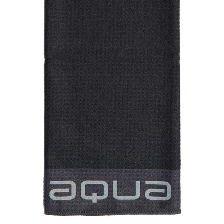 Big Max Aqua Tour Tri-Fold Golf Towel Black/Charcoal