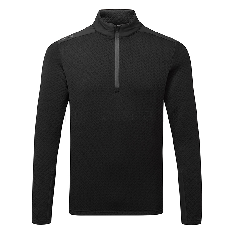 Ping Marshall 1/2 Zip Fleece Golf Sweater Black/Black PO3546-D88