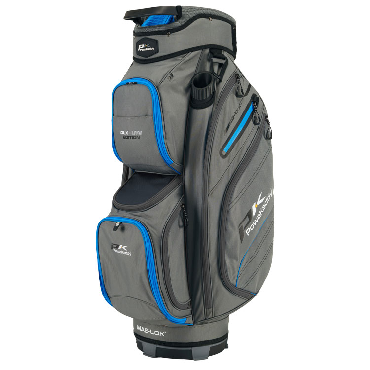 PowaKaddy DLX-Lite Edition Golf Cart Bag Gunmetal/Blue 02781-03-01