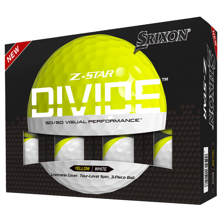 Srixon Z Star Divide Golf Balls White/Yellow