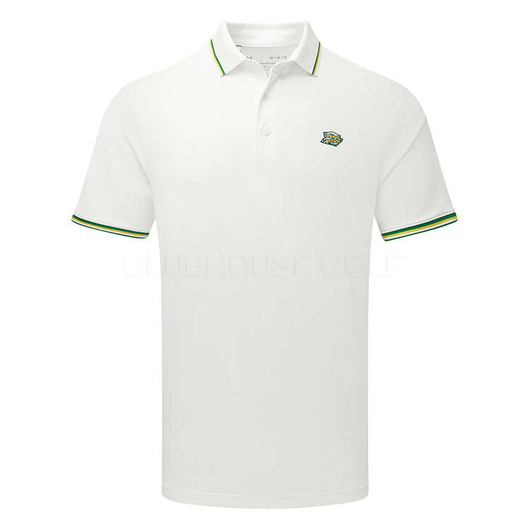 Under Armour Playoff 3.0 Limited Edition Golf Polo Shirt White/Classic Green 1378677-008