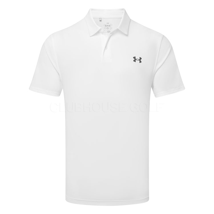 Under Armour T2G Golf Polo Shirt White/Pitch Gray 1383714-100