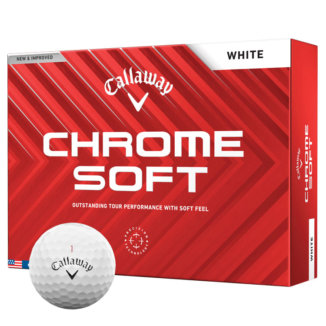Callaway Chrome Soft Personalised Text Golf Balls White