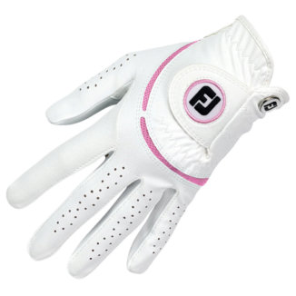FootJoy Ladies Weathersof Golf Glove White/Pink (Right Handed Golfer)