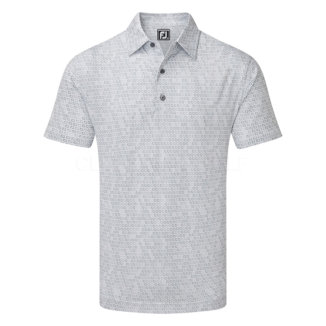 FootJoy Digital Camo FJ Print Lisle Golf Polo Shirt Grey 88438