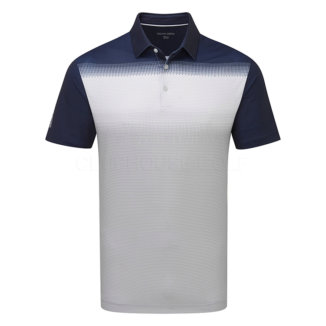 Galvin Green Mo Golf Polo Shirt Cool Grey/White/Navy