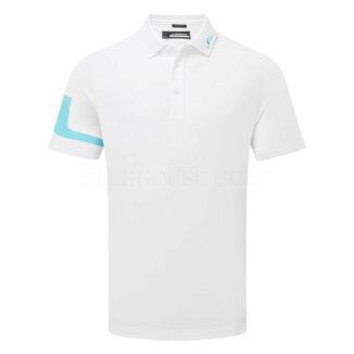 J.Lindeberg Heath Golf Polo Shirt White GMJT11346-0000