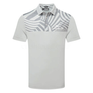 J.Lindeberg Jeff Tour Golf Polo Shirt Light Grey Melange GMJT12529-U199