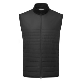 J.Lindeberg Martino Quilt Hybrid Golf Vest Black GMOW11401-9999