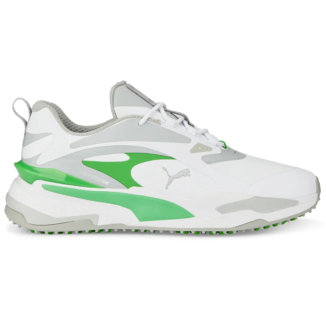 Puma GS Fast Golf Shoes White/Quiet Shade/Green 376357-11