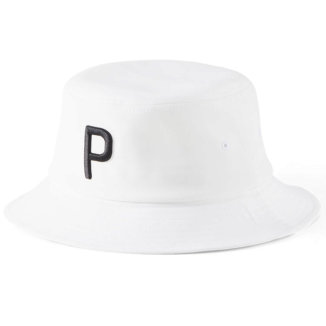 Puma P Bucket Golf Hat Bright White 024732-02