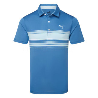 Puma MATTR Grind Golf Polo Shirt Lake Blue/Tropical Aqua 538996-08