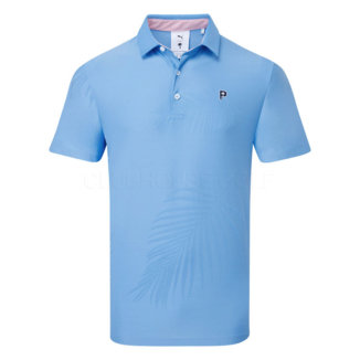 Puma x PTC Jacquard Golf Polo Shirt Regal Blue 623964-02