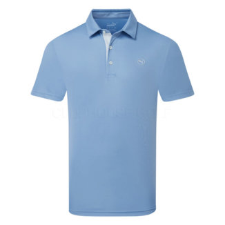 Puma Pure Solid Golf Polo Shirt Zen Blue 625107-08