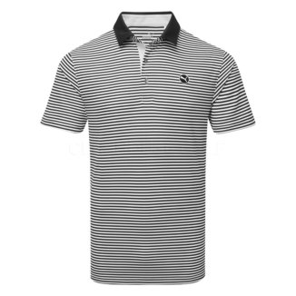 Puma Pure Stripe Golf Polo Shirt Puma Black/White Glow 624475-01