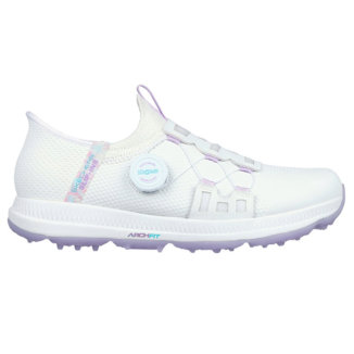 Skechers Ladies Go Golf Elite 5 Slip In Golf Shoes White/Lavender 123062-WLV