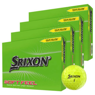 Srixon Soft Feel 4 For 3 Golf Balls Yellow