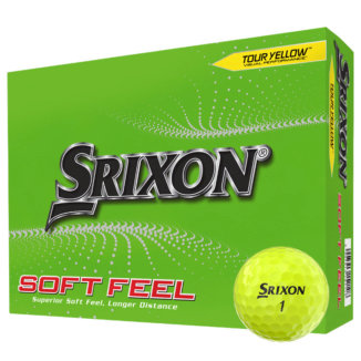 Srixon Soft Feel Personalised Logo Golf Balls Yellow