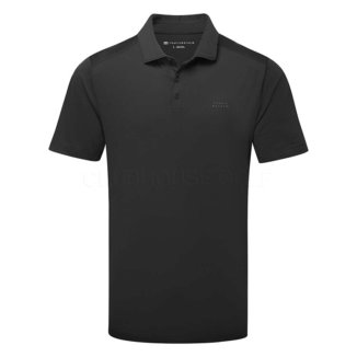 TravisMathew The Heater Pro Golf Polo Shirt Black 1MW39-0BLK