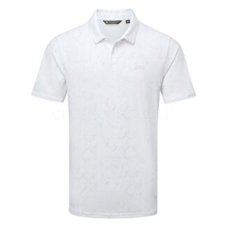 TravisMathew Warmer Tides Scoop Golf Polo Shirt White 1MAA266-1WHT