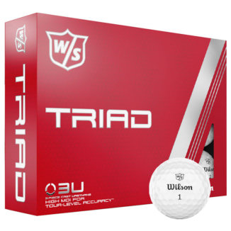 Wilson Triad Personalised Text Golf Balls White