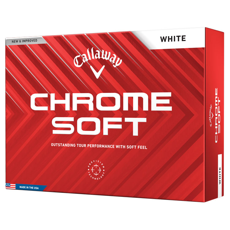 Callaway Chrome Soft Personalised Text Golf Balls White