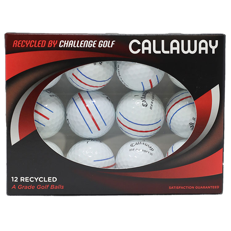 Callaway ERC Soft Triple Track Grade A Rewashed Golf Balls White