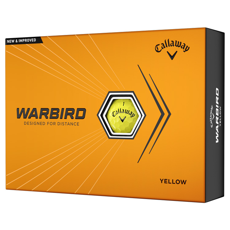 Callaway Warbird Personalised Text Golf Balls Yellow