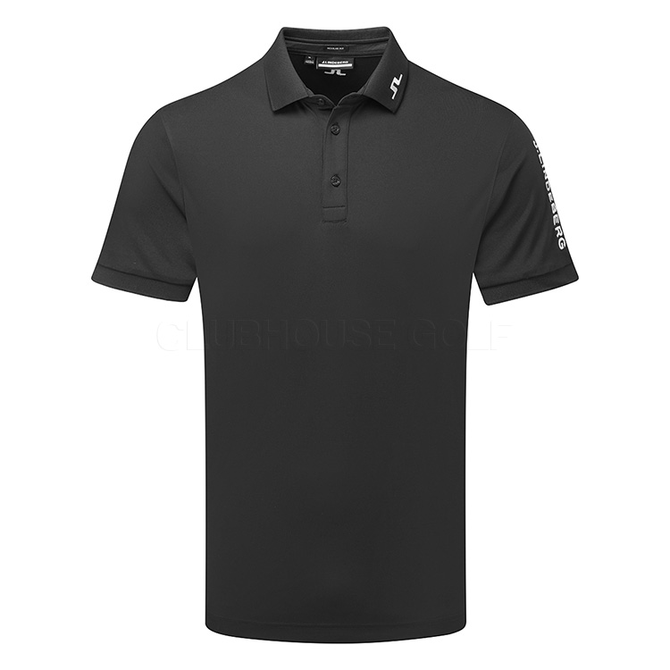 J.Lindeberg Tour Tech Golf Polo Shirt Black/White GMJT06337-9999