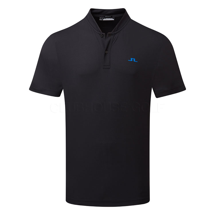 J.Lindeberg Bode Golf Polo Shirt Black/Nautical Blue GMJT09164-9999