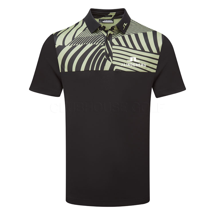 J.Lindeberg Jeff Tour Golf Polo Shirt Black GMJT12529-9999
