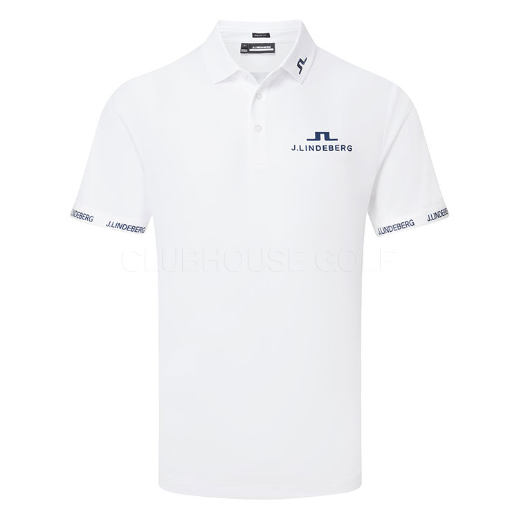 J.Lindeberg KV Tour Golf Polo Shirt White GMJT11572-0000