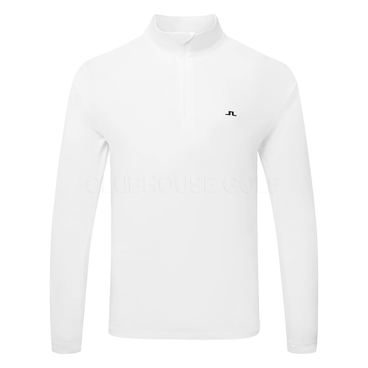 J.Lindeberg Luke 1/4 Zip Golf Sweater White/Black GMJS08926-0000