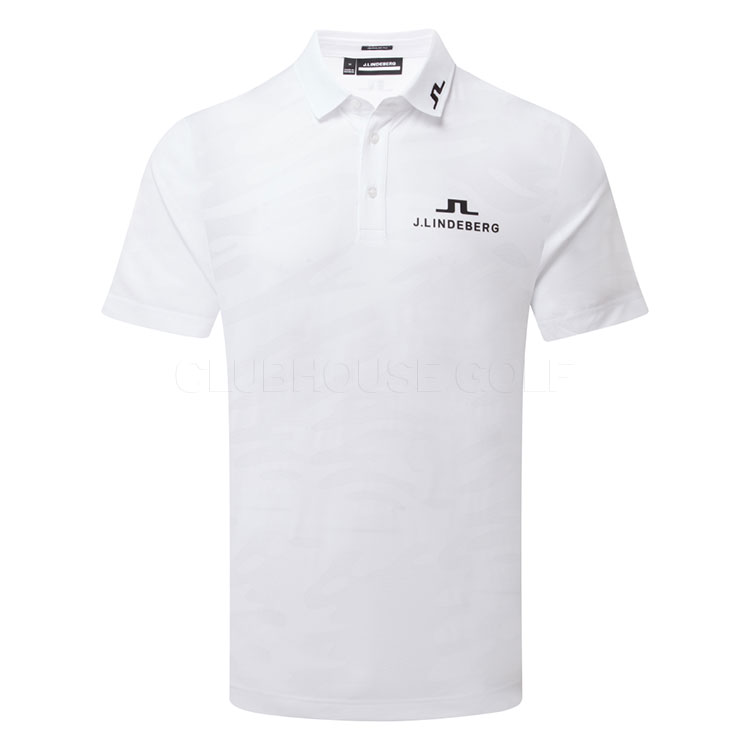 J.Lindeberg Mat Tour Golf Polo Shirt White GMJT11570-0000