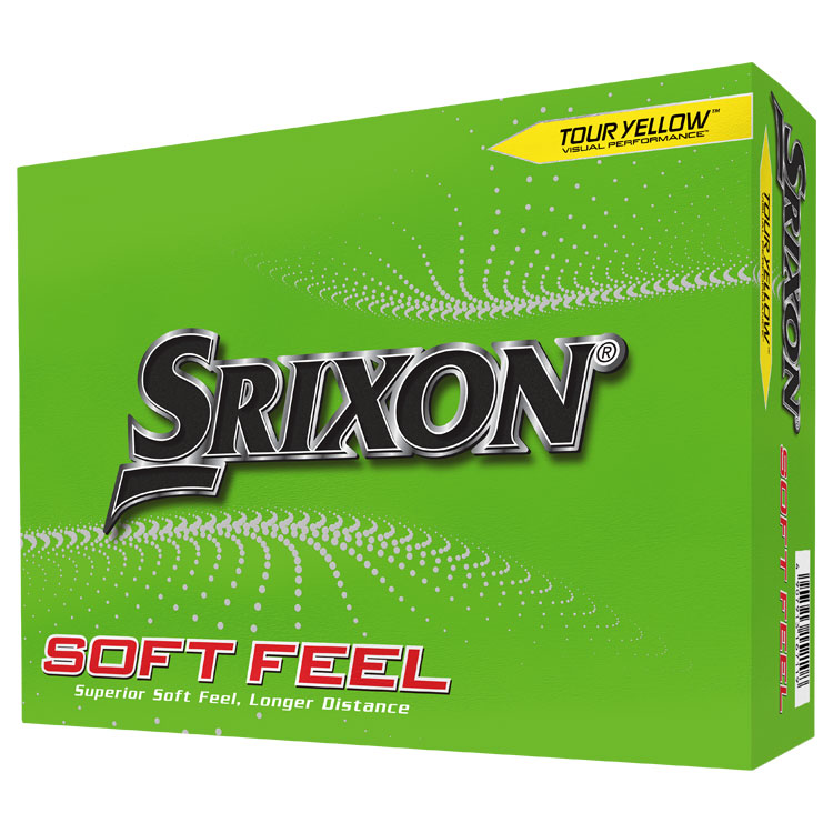 Srixon Soft Feel Personalised Logo Golf Balls Yellow