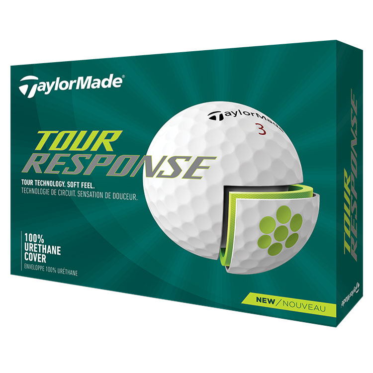 TaylorMade Tour Response Personalised Logo Golf Balls White