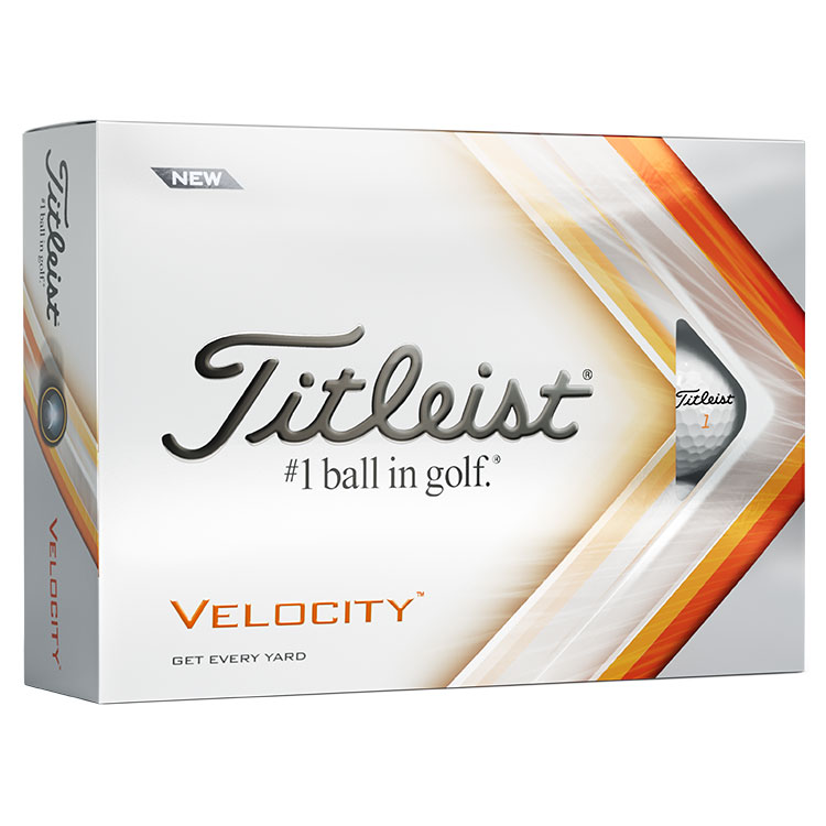 Titleist Velocity Personalised Text Golf Balls White