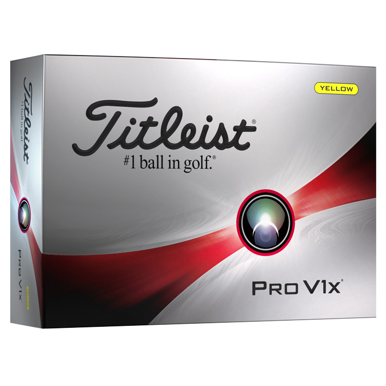 Titleist Pro V1x Personalised Logo Golf Balls Yellow