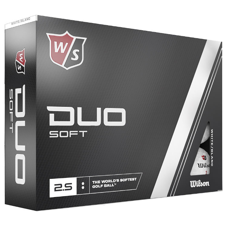 Wilson Duo Soft Personalised Text Golf Balls White