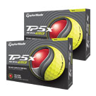 TaylorMade TP5x Golf Balls Yellow Multi Buy