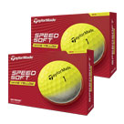 TaylorMade SpeedSoft Golf Balls Yellow Multi Buy