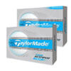 TaylorMade Tour Response Stripe Golf Balls White/Neon Blue Multi Buy