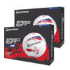 TaylorMade SpeedSoft Ink Golf Balls White/Red/Blue Multi Buy
