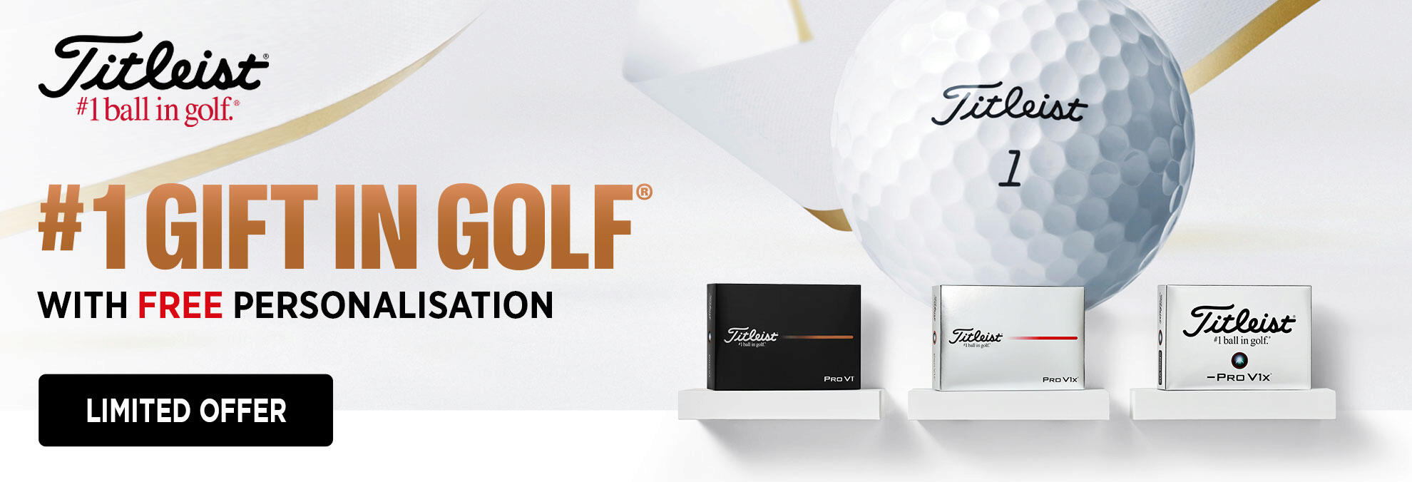 Titleist Pro V1 Personalised Ball Offer