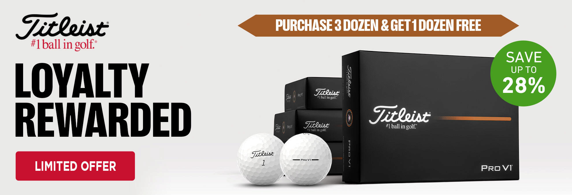 Titleist Loyalty Rewarded 4 For 3 Ball Offer