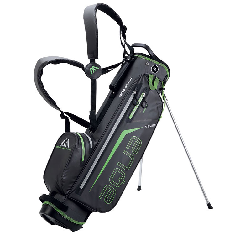 Big Max I-Dry Aqua 7 Golf Stand Bag Charcoal/Lime 3508K-BL