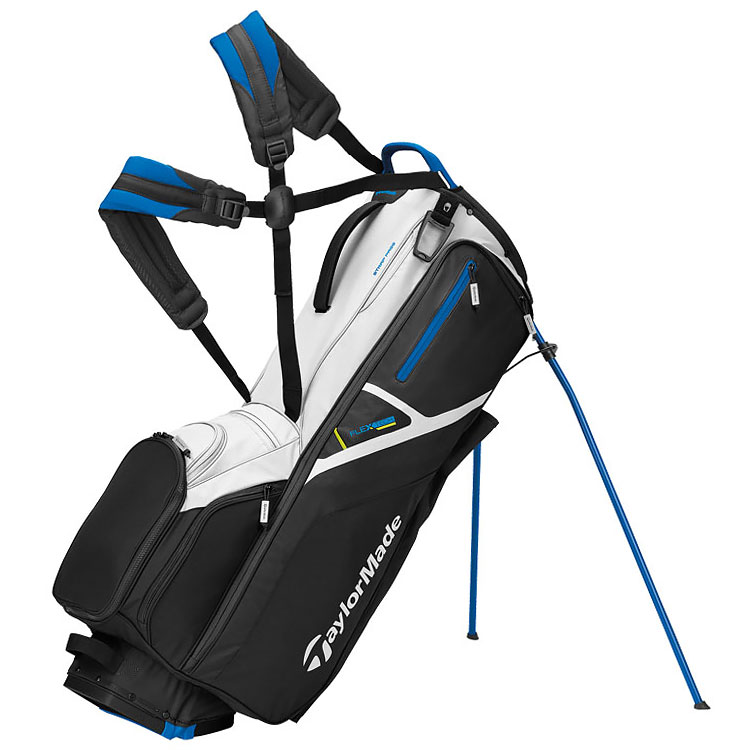TaylorMade 2021 FlexTech Golf Stand Bag Black/White/Blue N78273