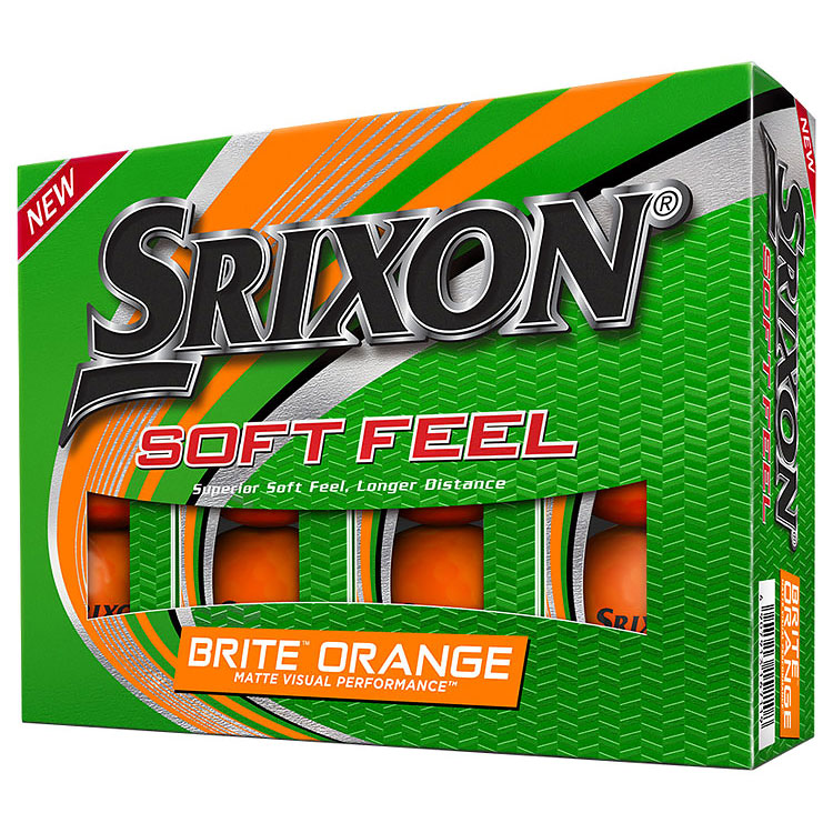 Srixon 2022 Soft Feel Brite Golf Balls Matte Orange