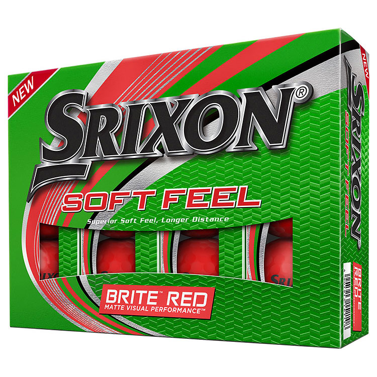 Srixon 2022 Soft Feel Brite Golf Balls Matte Red