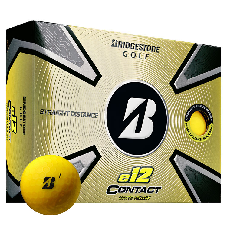 Bridgestone e12 Contact Matte Golf Balls Yellow – Best UK Price & Deals on BritGolf